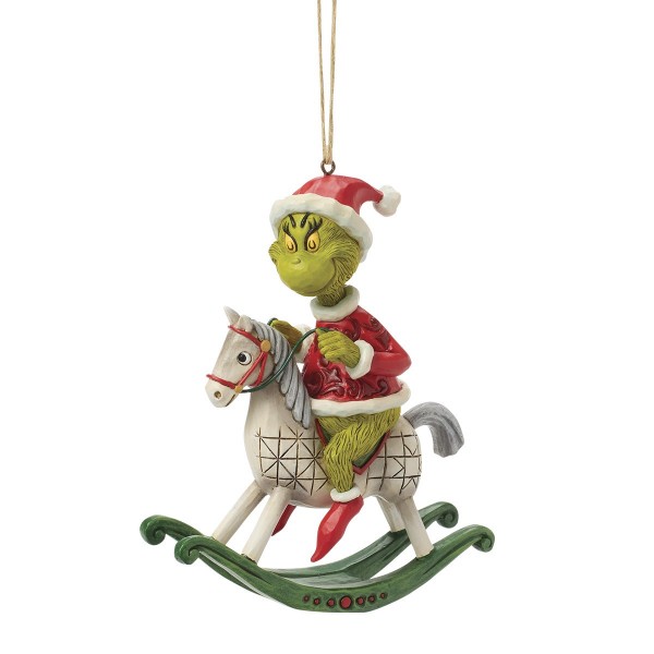 Jim Shore - Ornamento Grinch in sella...