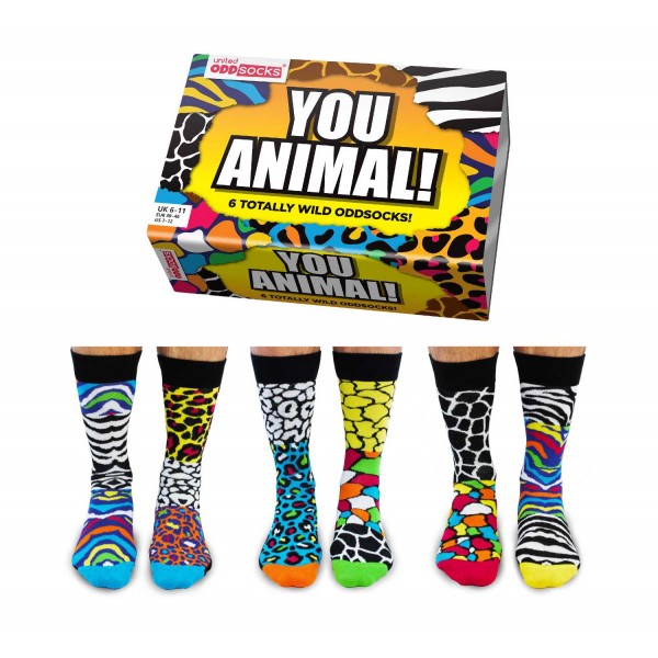 Oddsocks - YOU ANIMAL! for Men set da...
