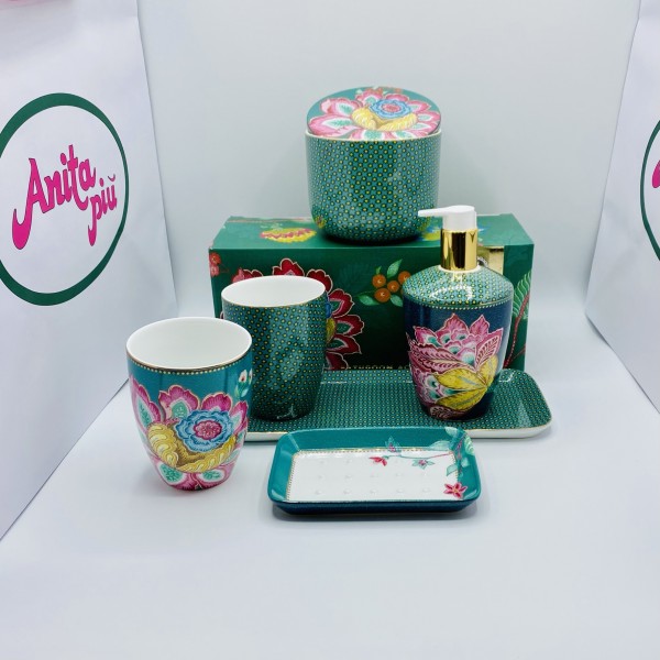 PIP STUDIO Bicchiere FLOWER GREEN 300ml