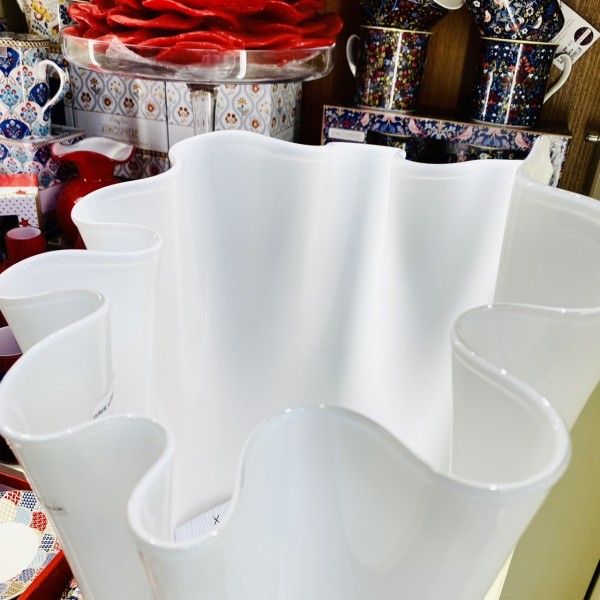 Onlylux - Vaso Wave Bianco h40 in...