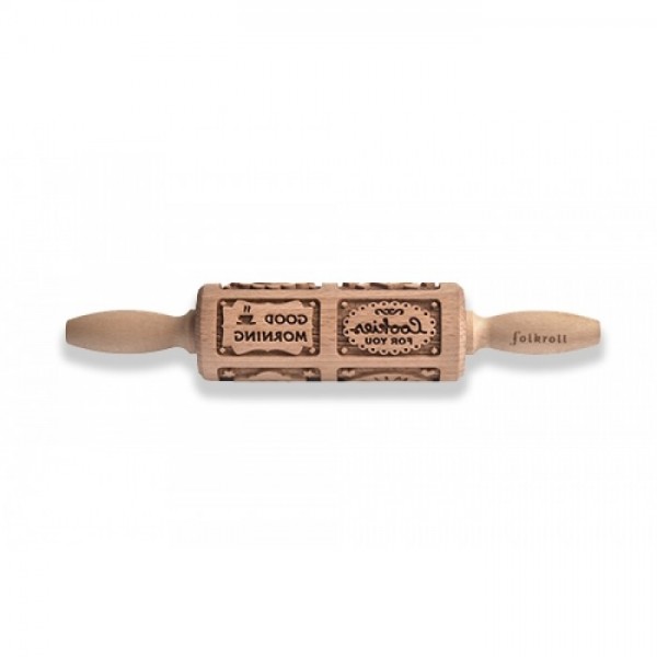 Folkroll - Mattarello legno decoro...