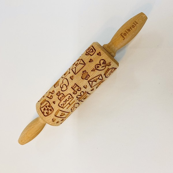 Folkroll - Mattarello legno decoro...