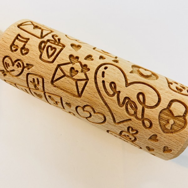 Folkroll - Mattarello legno decoro...