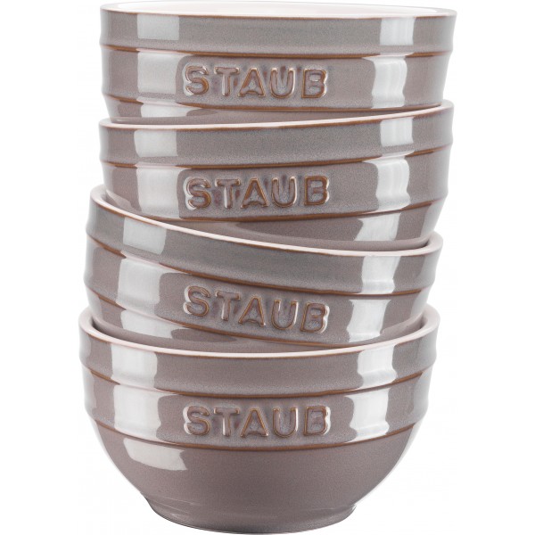 Staub - Set 4 Tazze/Ciotole Grigio...