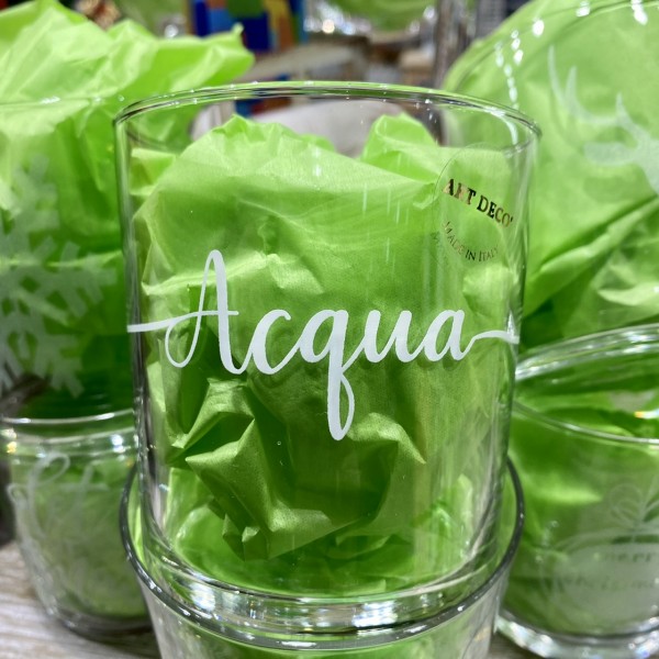 Art Decò Italy - Set 2 Bicchieri Acqua